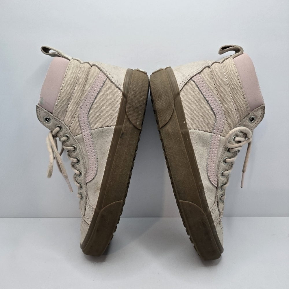 Vans | SK8-HI MTE pastel pink outdoor sporty gumsole sneakers | WMS 8 - Picture 12 of 15